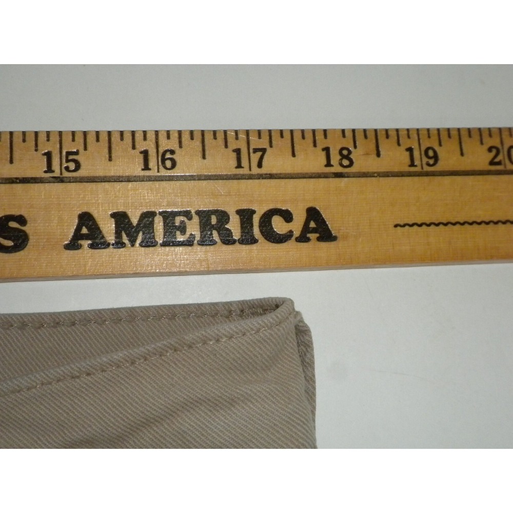 J Crew Pants Mens 34x34 Beige 484 Stretch Chino Slim Fit Tapered Leg Jeans - Picture 11 of 14